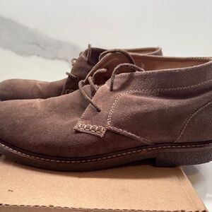 Lucky Brand Shoes Men10M Brown Suede Mantley Distressed Chukka Boots